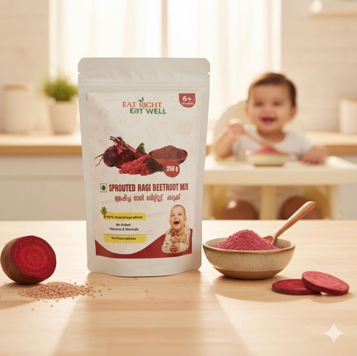 ragi beetroot mix